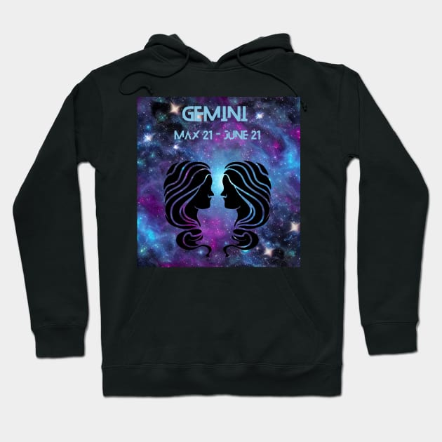 star sign Gemini Hoodie by FineArtworld7